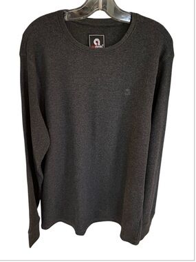 Akademiks men's grey long-sleeve waffle knit tshirt size XL